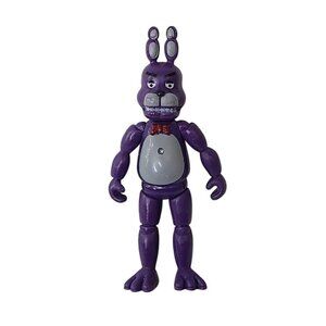 Bonnie Five Nights At Freddys Purple PVC Action Figure 6" FNAF Led light